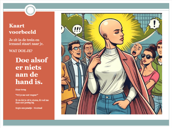 Alopecia op de kaart. Hoe vertel ik het? >  Someone stares at me Alopecia op de kaart. Hoe vertel ik het? >  Someone stares at me